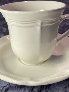 Mikasa French Countryside Coffee Mug Tea Cup & Saucer Ceramic F9000 Malaysia EUC
